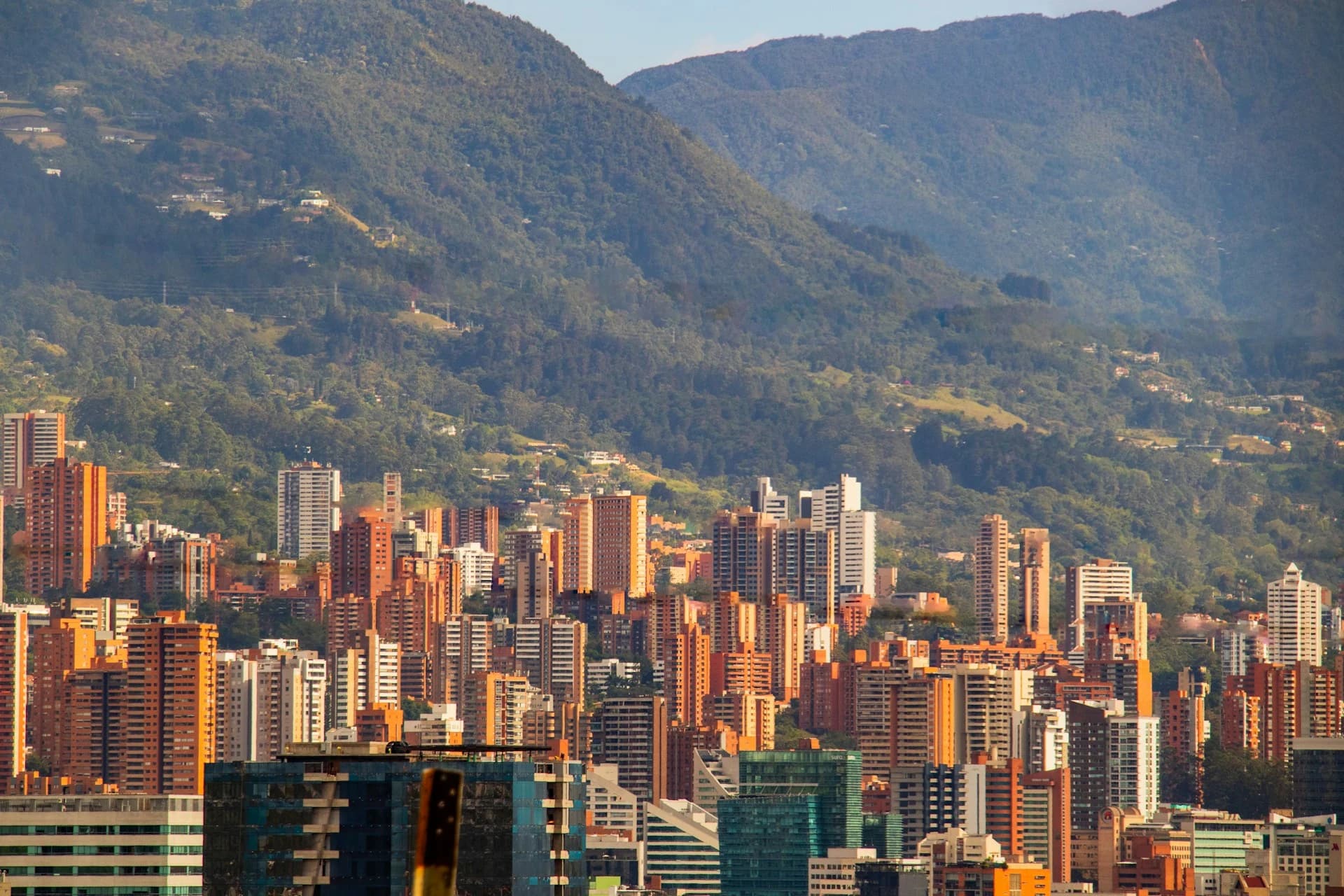 Plaza Botero in downtown Medellín with bronze sculptures in front of the Palace of Culture
